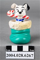 藏品(麥當勞101忠狗綠色聖誕襪玩具)的圖片