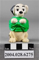 藏品(麥當勞101忠狗綠色綁帶玩具)的圖片