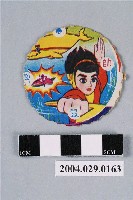 藏品(海底小遊俠與海豚小白尪仔標)的圖片