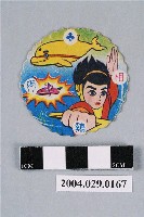 藏品(海底小遊俠與海豚小白尪仔標)的圖片