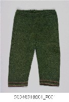 藏品(綠毛料針織男童長褲)的圖片