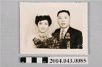 藏品(捧花黑白結婚照)的圖片