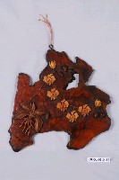 藏品(日月潭紀念蘭花漆屏掛飾)的圖片