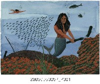 藏品(陳俊傑《魚人披髮》)的圖片