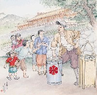 藏品(黃金田繪《賣冰水的》)的圖片