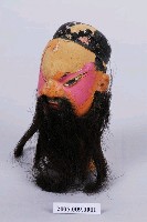 藏品(突頭武老生布袋戲偶頭)的圖片