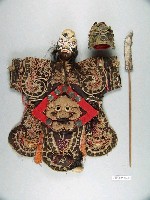藏品(黑戰甲黑大莊布袋戲偶)的圖片