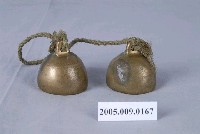 藏品(細麻繩串銅鈴一對)的圖片