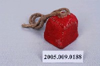 藏品(子弟戲道具帶繩紅布包裏小印)的圖片