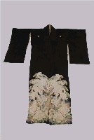 藏品(黑棉質鳳凰牡丹女和服)的圖片