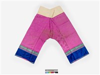 藏品(粉紅絲質緹花合襠女褲)的圖片