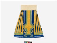 藏品(黃地金魚暗紋馬面裙)的圖片