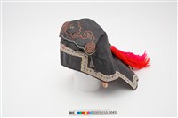 藏品(黑地太極八卦紋刺繡風帽)的圖片