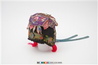 藏品(黑地青銅帽花花卉紋刺繡狀元帽)的圖片