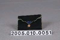 藏品(雲型蓋片黑底三折錢袋)的圖片