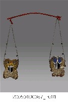 藏品(竹山福順宮八家將虎枷魚枷刑器擔)的圖片