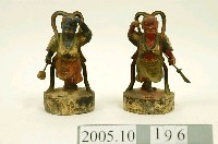 藏品(木雕千里眼與順風耳神像)的圖片