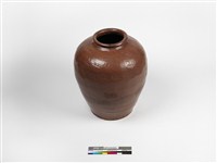 藏品(醬釉印紋陶甕)的圖片