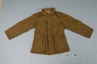 藏品(橄欖綠毛呢襯衫領男外套)的圖片