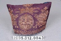 藏品(紫緞壽字紋碗帽)的圖片