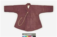 藏品(磚紅棉質曲領交襟童衣)的圖片