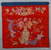 藏品(富貴平安鳳凰花鳥桌裙)的圖片