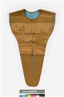 藏品(黃褐絲質圓領對襟領衣)的圖片