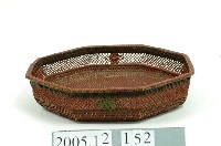 藏品(八角籐編漆盤)的圖片