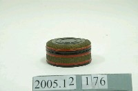 藏品(竹編描金圓漆盒)的圖片