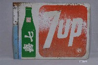 藏品(七喜汽水雙面廣告鐵牌)的圖片