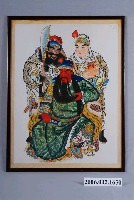 藏品(裱框關公畫)的圖片