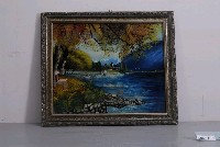 藏品(山水風景玻璃畫)的圖片