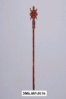 藏品(木製雙月牙戟仗)的圖片