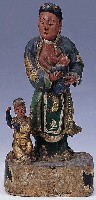 藏品(木質哺育孩童鳥母神像)的圖片