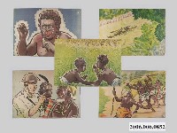 藏品(臺灣紙芝居協會表紙《深山林內的日章旗》)的圖片