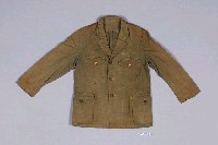 藏品(橄欖綠棉質翻領男性外套)的圖片