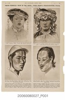 藏品(1936年11月7日《倫敦新聞畫報》之〈獵頭族之男女肖像〉)的圖片