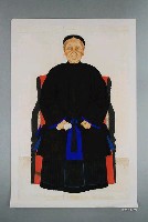 藏品(彩色坐姿女祖先畫像)的圖片