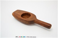 藏品(六甲協勝酒瓶形單面雕月兔帶柄餅印)的圖片