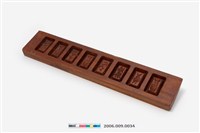 藏品(長條板單面八枚長方錠形糕印)的圖片