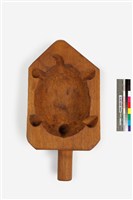 藏品(五邊形單面雕立體龜形帶短柄粿印)的圖片