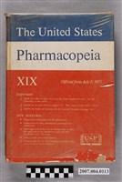 藏品(美國藥典公約出版《美國藥典》1975年第19次修訂版)的圖片