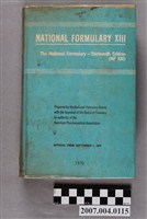 藏品(美國製藥協會出版《國家配方》1970年第13版)的圖片