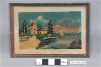 藏品(山水風景玻璃畫)的圖片