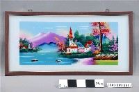 藏品(山水風景玻璃畫)的圖片
