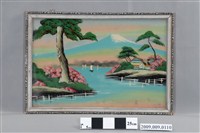 藏品(山水人家玻璃畫)的圖片