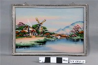 藏品(風車小橋玻璃畫)的圖片