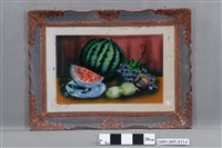 藏品(西瓜水果靜物玻璃畫)的圖片