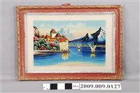 藏品(山水風景圖玻璃畫)的圖片