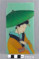 藏品(打傘日本女子玻璃畫)的圖片